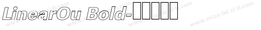 LinearOu Bold字体转换